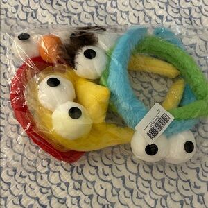 Monster character Plush Headbands with Eyes- set of 4